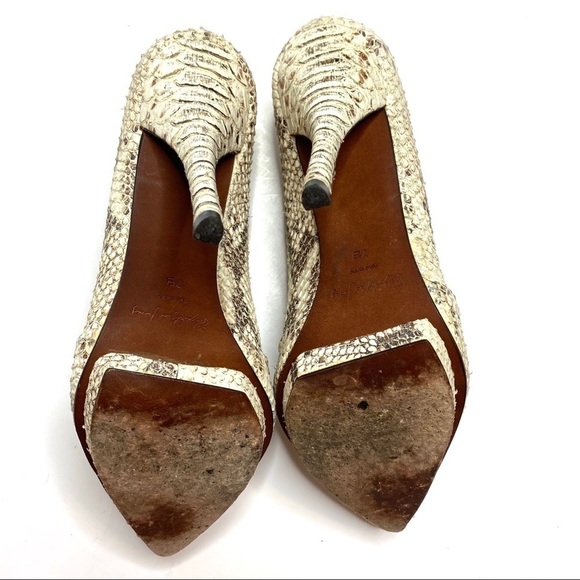 Elizabeth & James Falin Snakeskin Heels - Picture 3 of 5